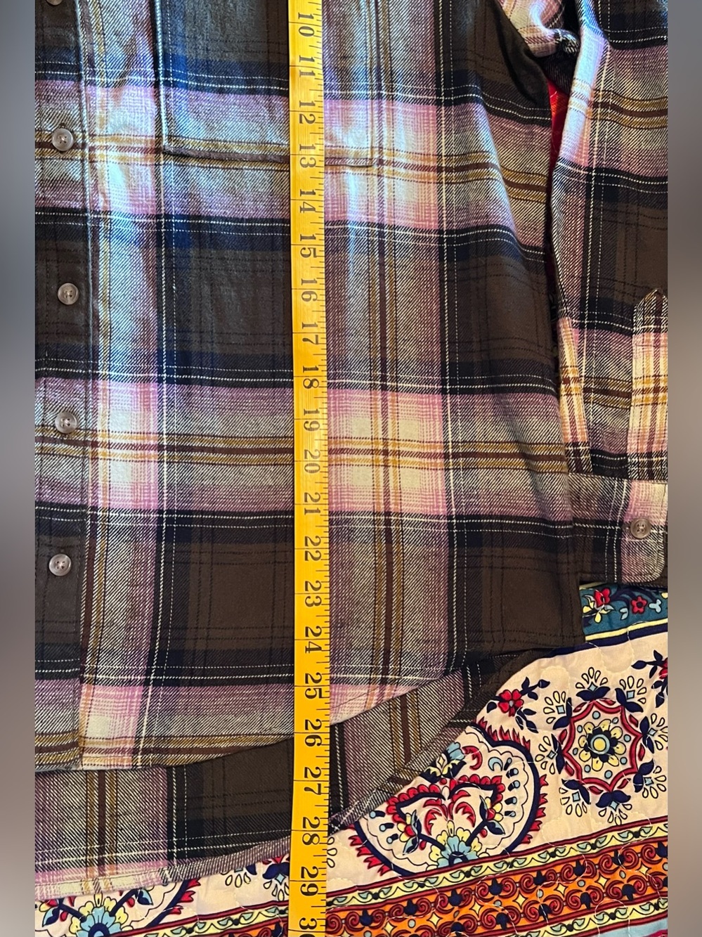 Old Navy Plaid Button-Down Shirt Women’s Size Medium Rustic Fall Gorpcore - Picture 11 of 12